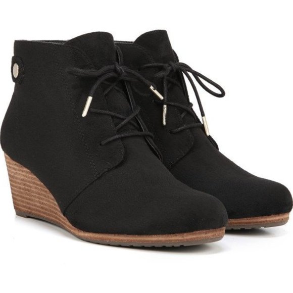 Dr. Scholl's Microsuede Wedge Bootie - Picture 1 of 7